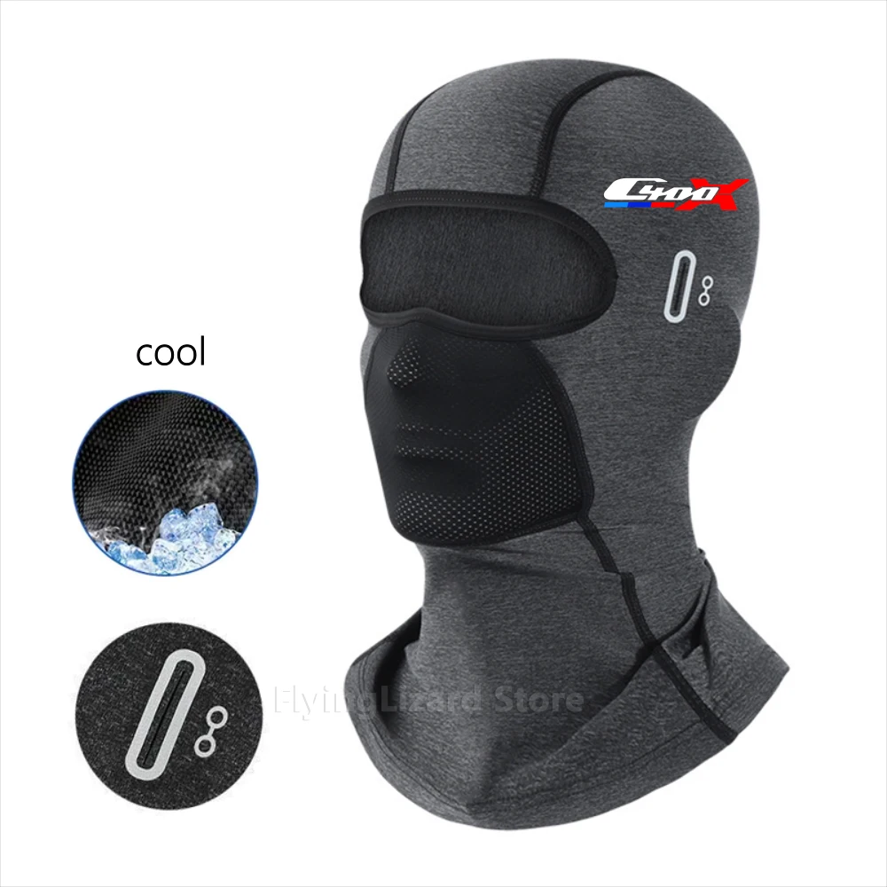For BMW C400X / C 400 X (2019-2026) – Summer Cooling Motorcycle Balaclava, Breathable Full Face Mask with Sun UV Protection