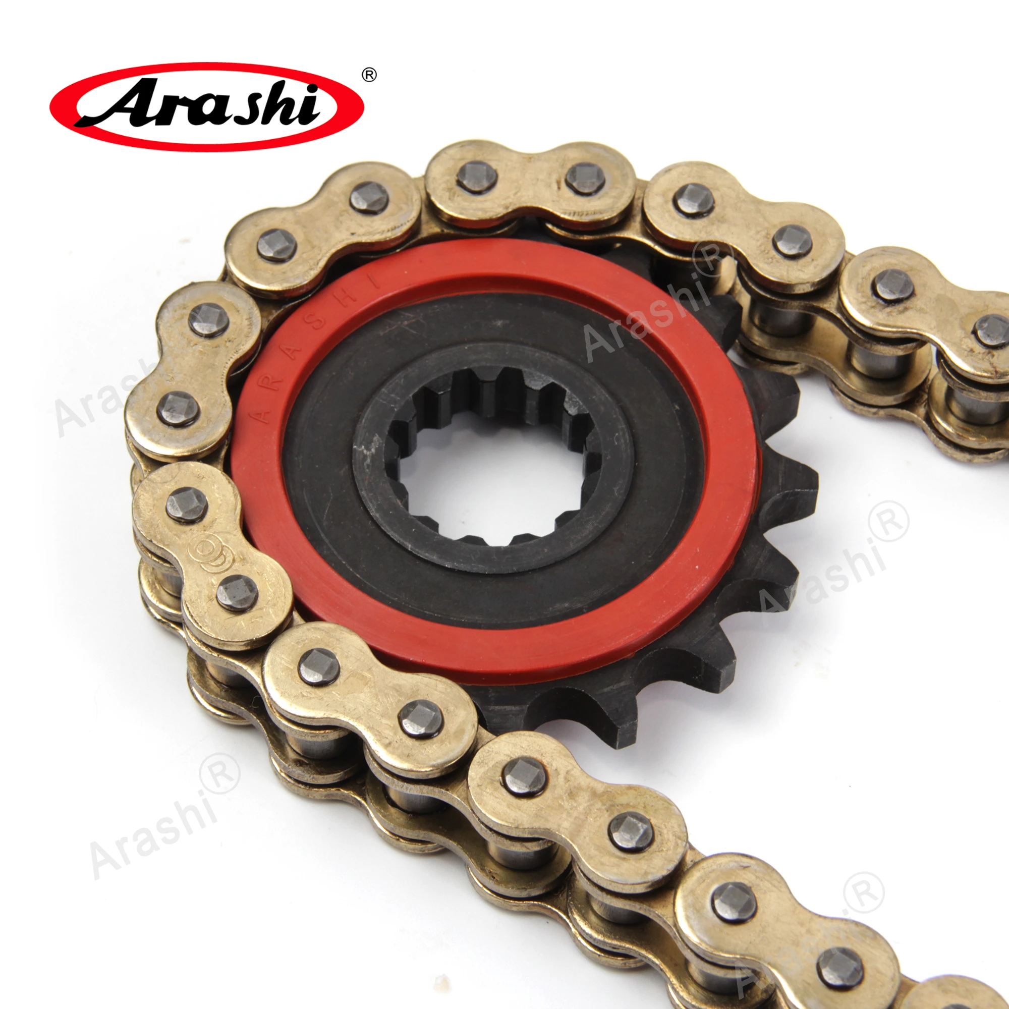 Arashi 16T Rubber Cushioned Motor Front Sprocket For HONDA CBR600 CBR 600 PC35 1999 2000 Chain Sprockets CBR600 F4 USA 1999-2000