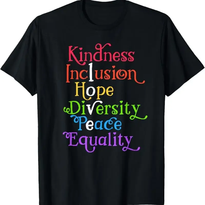 Kindness Love Inclusion Equality Diversity Human Rights T Shirt