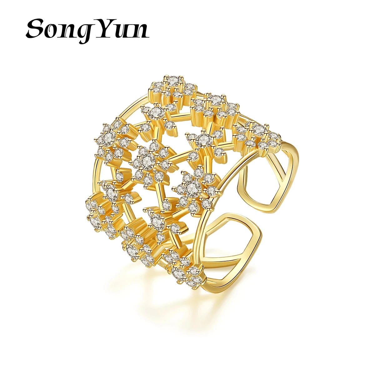 

SongYun Jewelry MHT Quality Brass Ring Wedding Band CZ 7A Zircon Birthday Bridesmaid Women Rings Fashion Jewelry