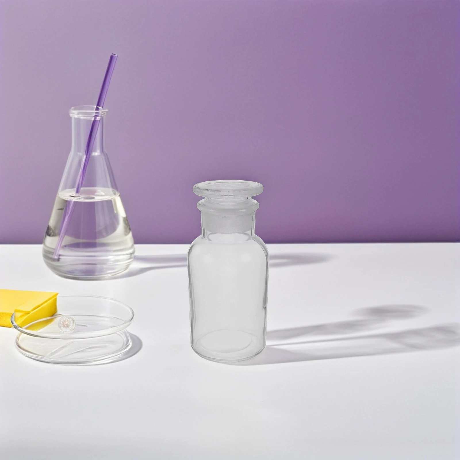 

1Pcs Narrow Mouth Glass Reagent Bottle Laboratory Use Borosilicate Glass Clear View Sample Sealing Bottle Heat Resistant