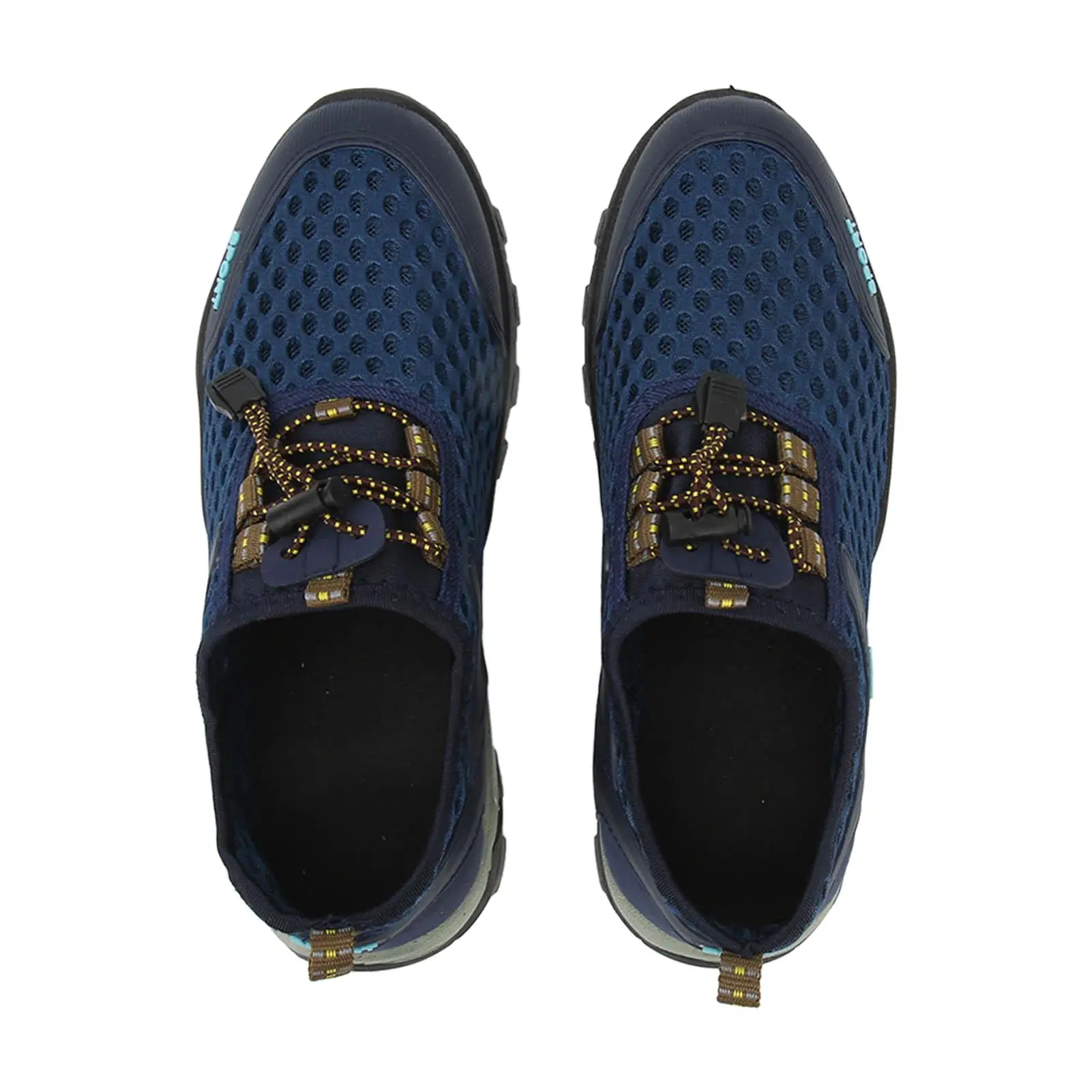 

Blue Large Mesh Lightweight Men's Sports Shoes with Quick Pull Laces and Rubber Sole Perfect for Running