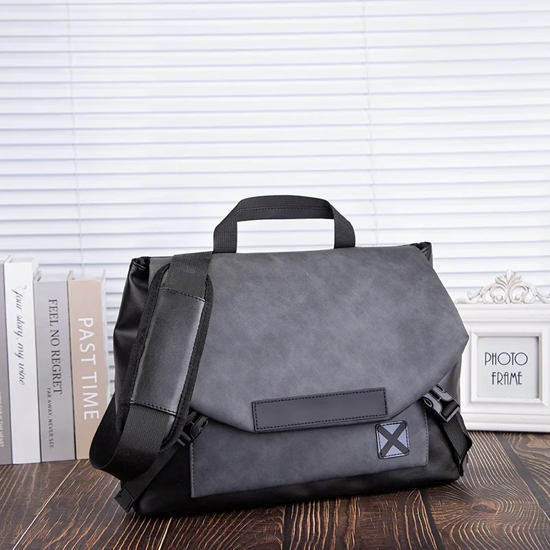 

﻿ Simple Design Men's Shoulder Bag Large Capacity Male Crossbody Sling Bags Waterproof Messenger Pack Business Briefcase Bolsa