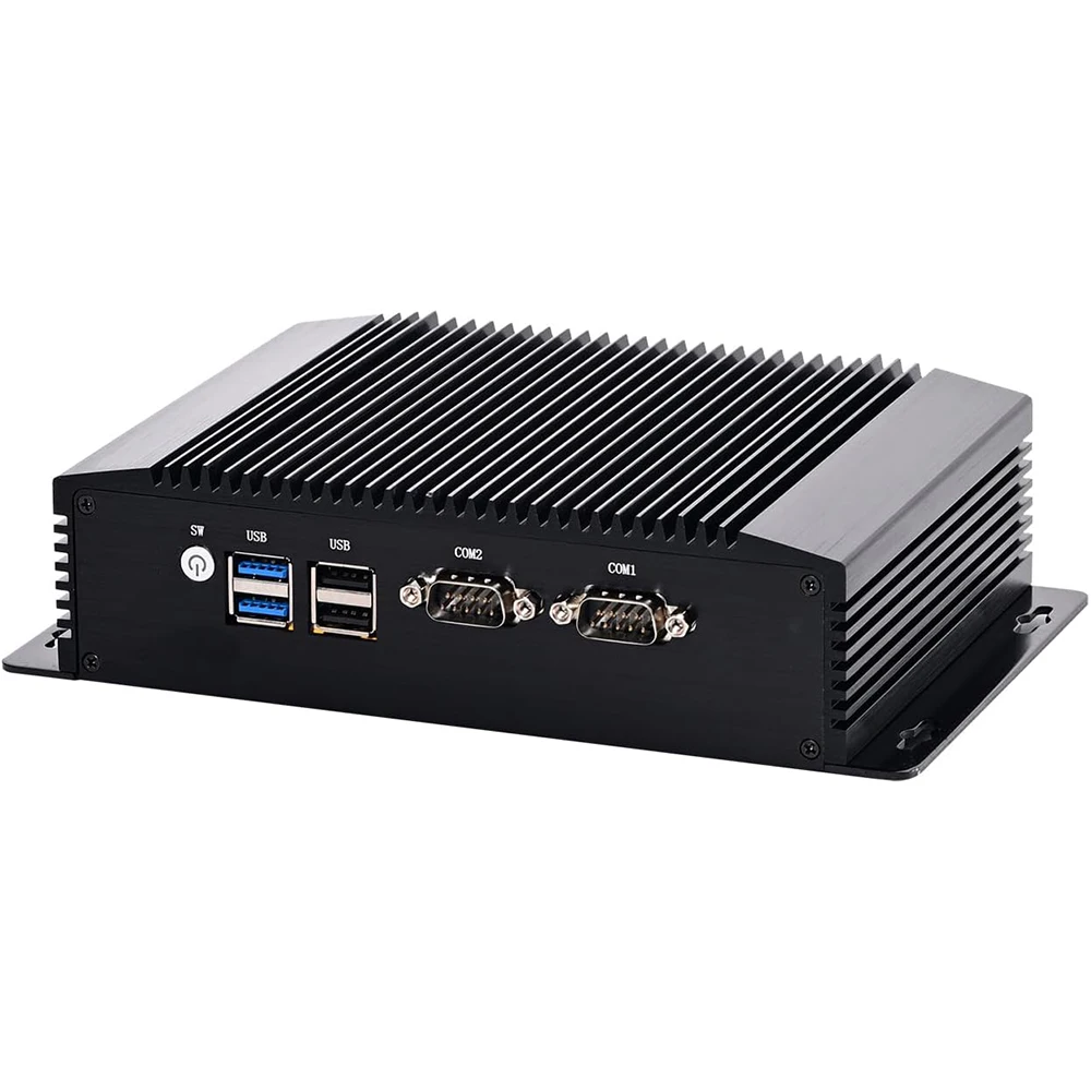 Partaker fanless คอมพิวเตอร์ขนาดเล็ก Alder Lake-n Intel Core N100 Windows 11 Pro หรือ Linux 2 x LAN DP 2 x HDMI 2 x COM คอมพิวเตอร์อุตสาหกรรม