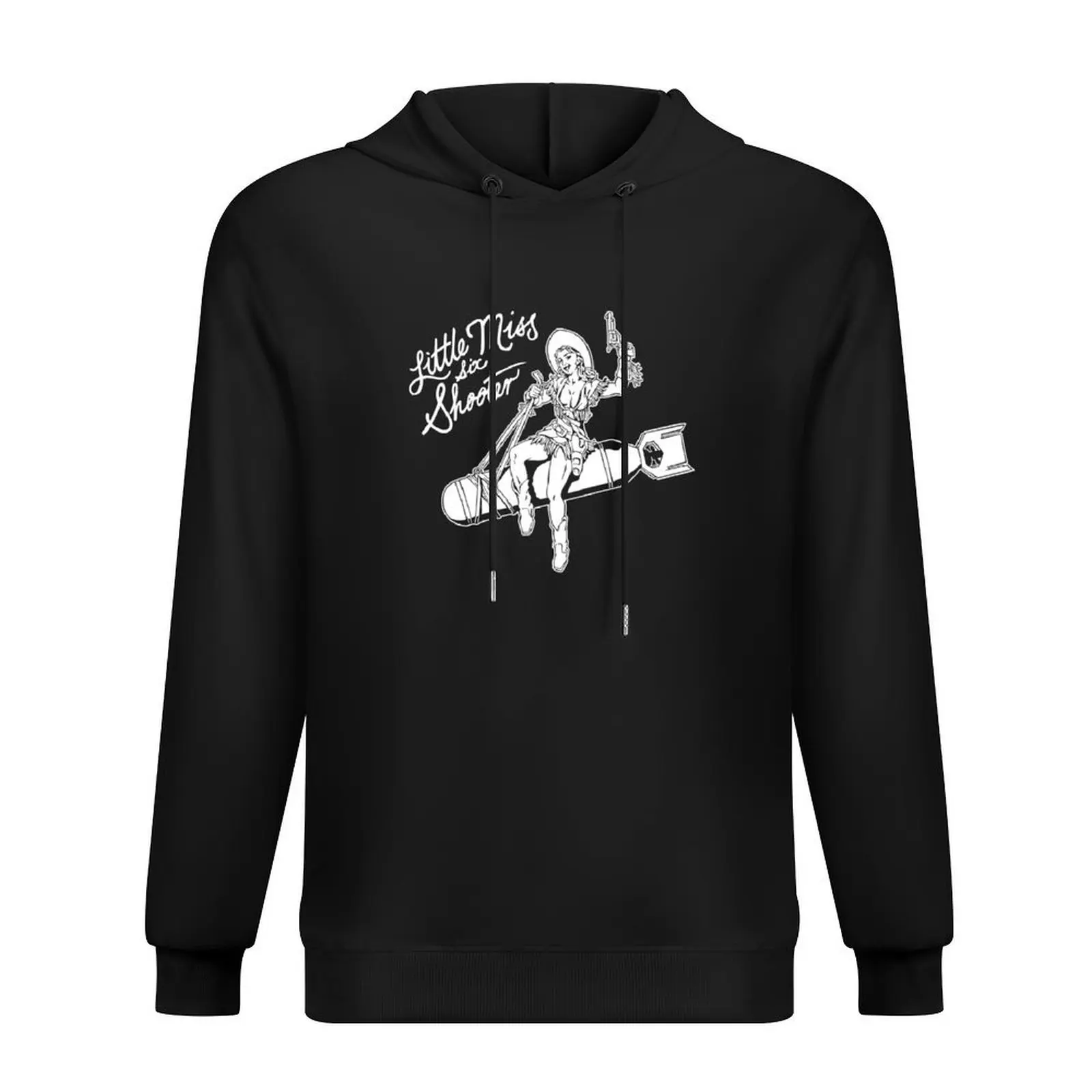 

Little Miss Six Shooter Hoodie korean clothes hooded shirt men clothing japanese style men's oversize hoodie