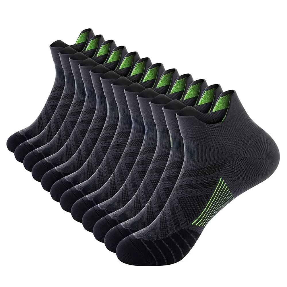 

6Pairs Ankle Compression Sock for Men and Women, Low Cut Compression Running Sock with Ankle Support