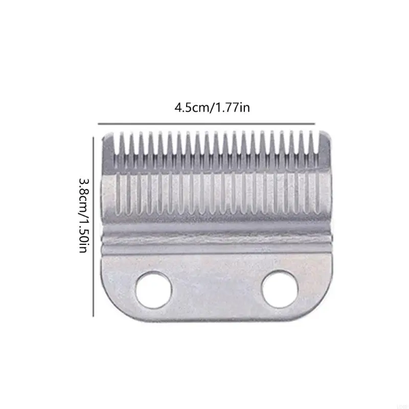 U0DE 2 uds accesorios cuchilla repuesto desmontables profesionales acero inoxidable para cortapelos