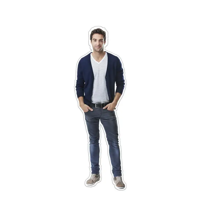 Custom Life Size Cardboard Cutout, Personalized Single Full Body Photo Standee, Upload Your Picture Human Cutout for Wedding Bir