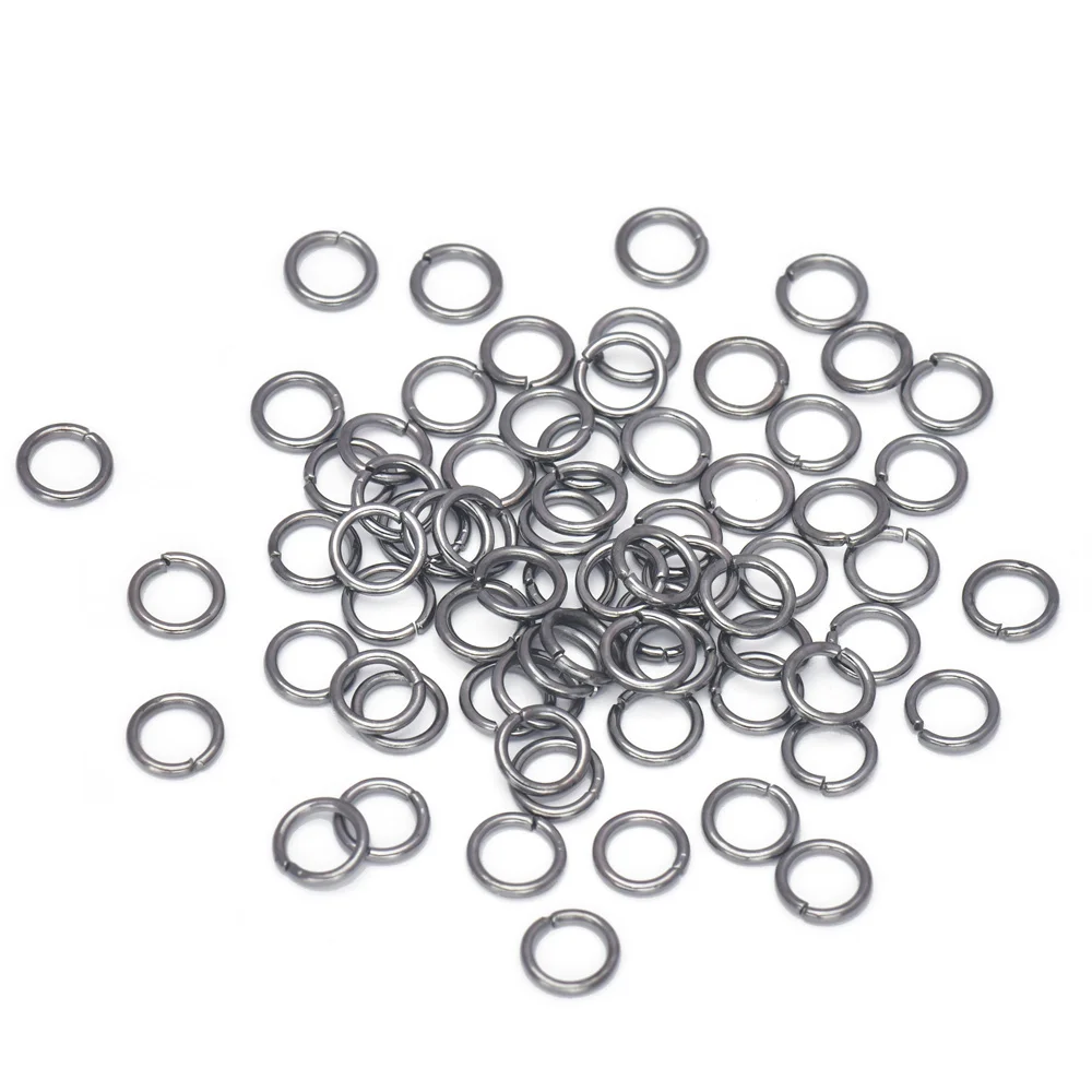 100-200pcs 4mm 5mm 6mm 7mm 8mm 10mm 12mm Open Jump Rings For Jewelry Connectors Chain Links