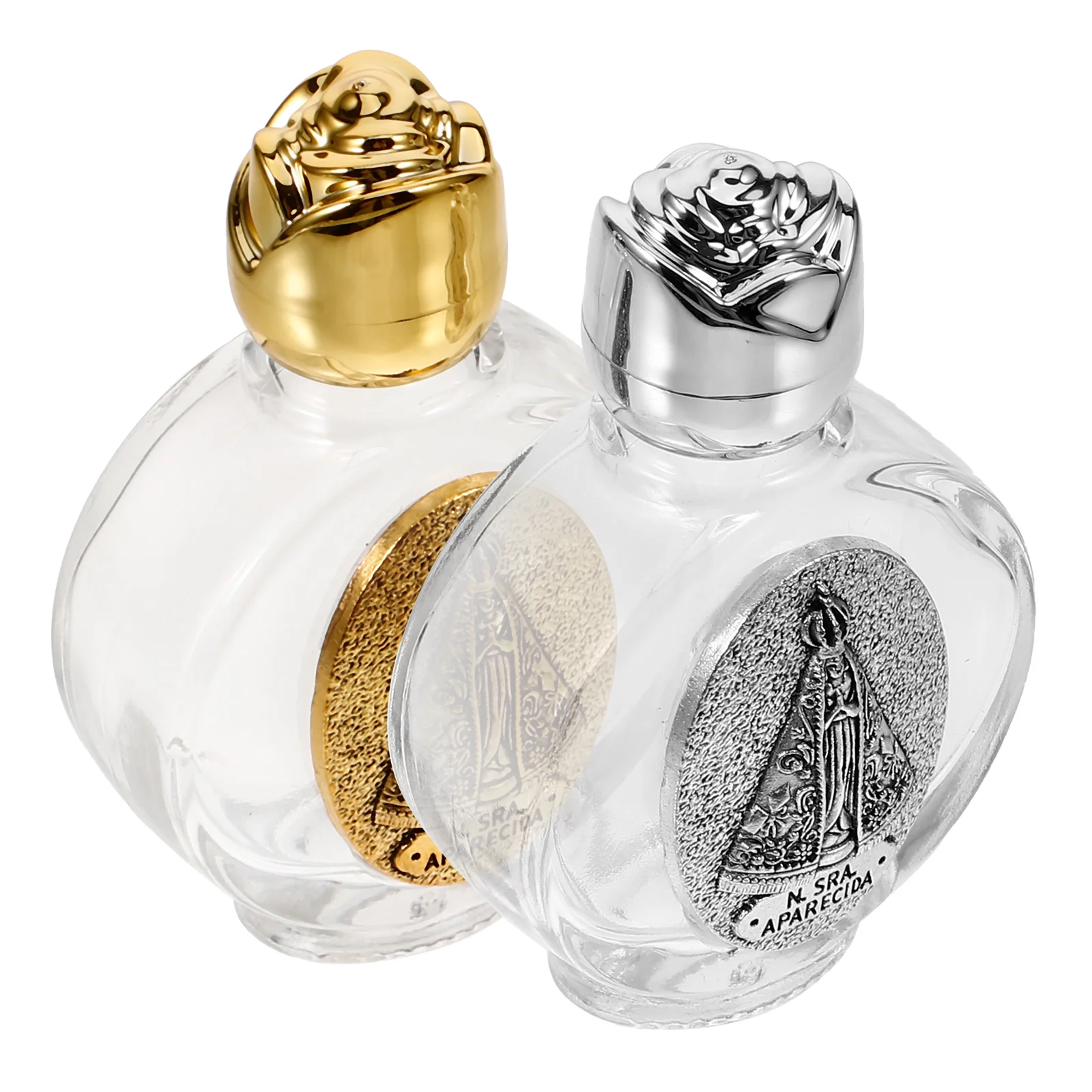 

2 Pcs Bottle for Water Little Bottles Empty Decoration Transparent Blessing Glass Small