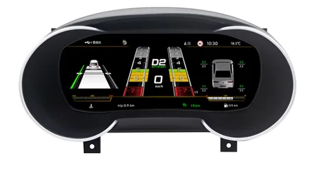 Novo painel digital lcd para carro, instrumento virtual, cluster cockpit, velocímetro lcd para audi a3 s3 2013 - 2020