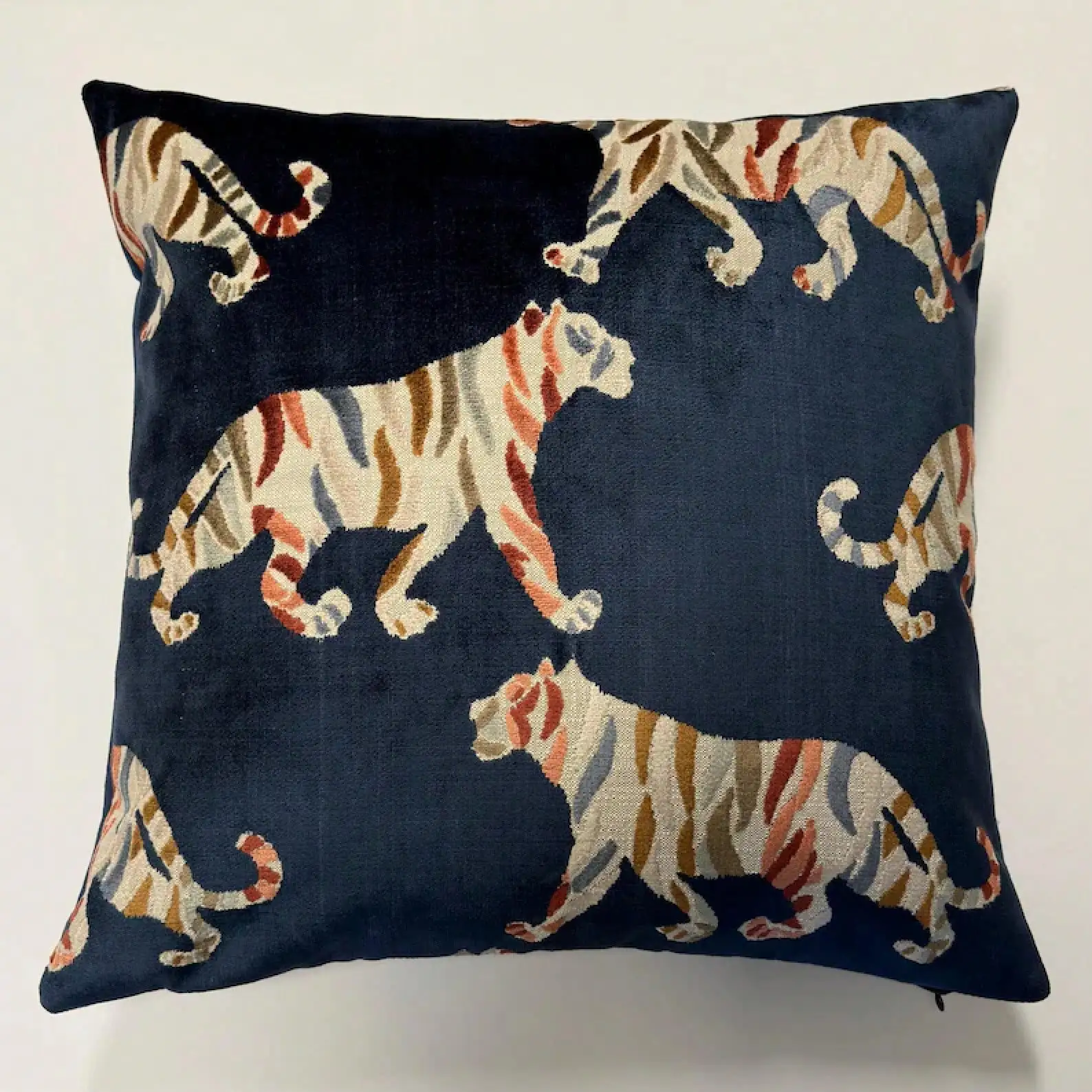 Tiger Pillow Cover-Blue Tiger Pillow Cover-Navy Colored Pillow Cover- Tiger Pillow Cover-Blue Pillow Cover-Pillow Cover