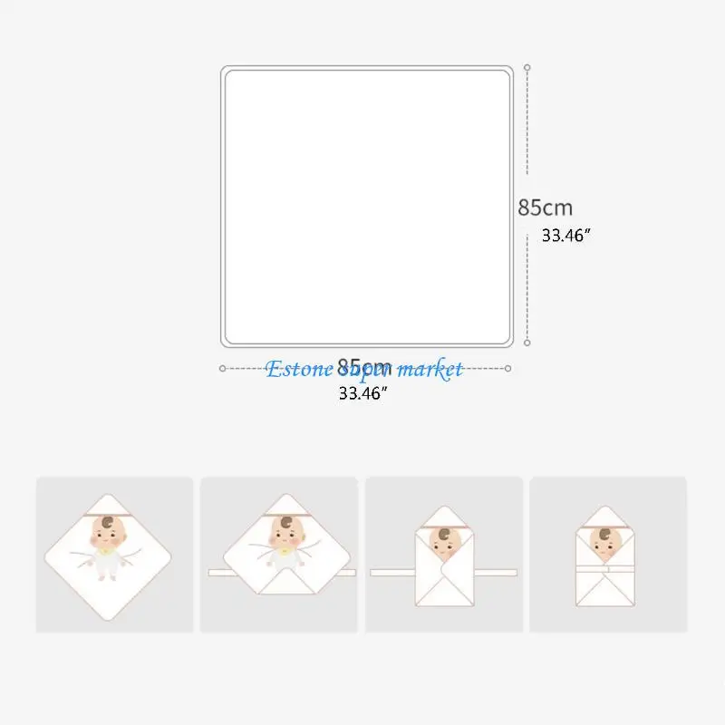 090B طفل كيس النوم الدافئ الوليد قماش للف الرضع المغلف بطانية قطن التقميط عربة أطفال التفاف كيس النوم #6