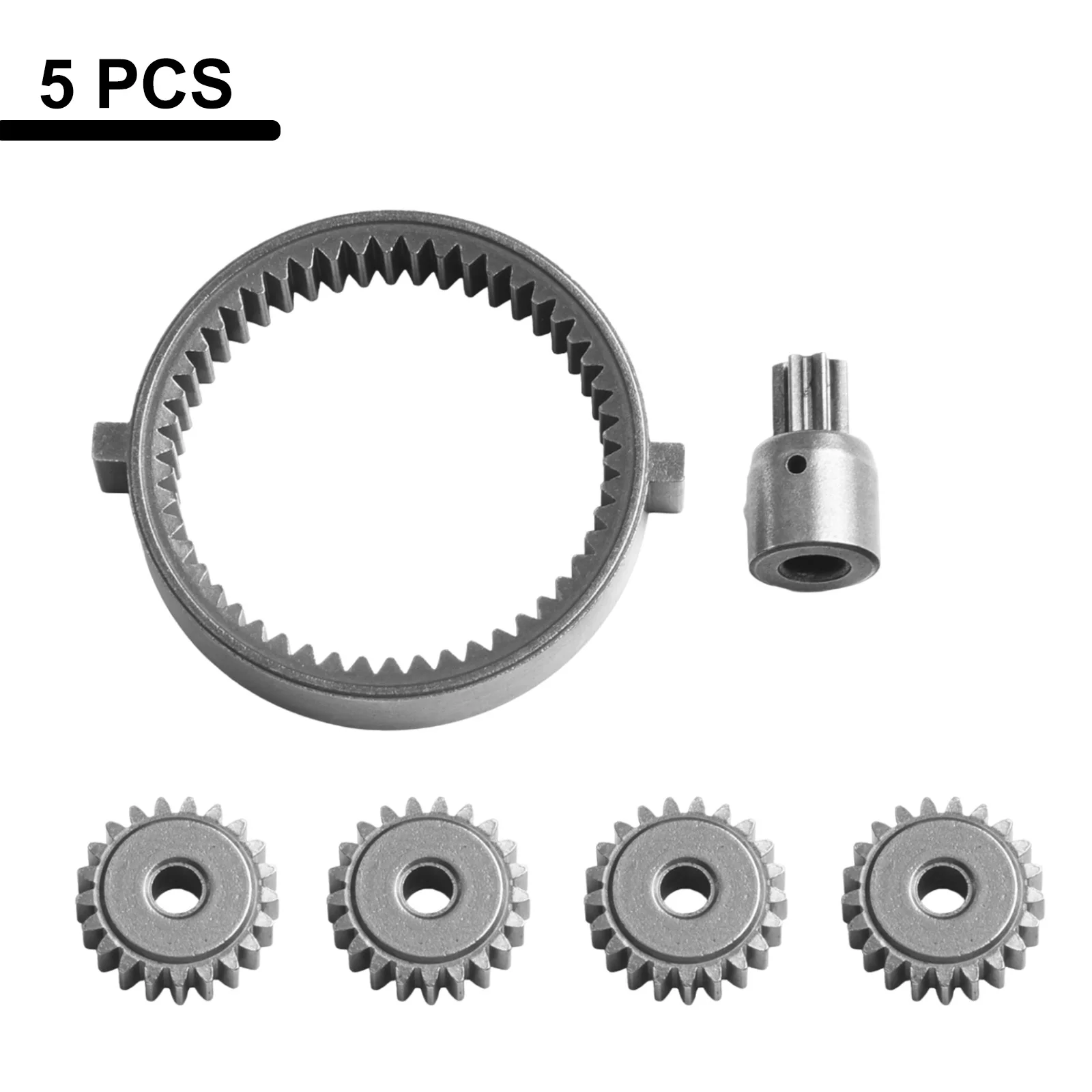 7 Tooth Gear Home Improvement Professional Use Electric Drill Gear Set Replacement Gear Set Silver Color Easy Installation