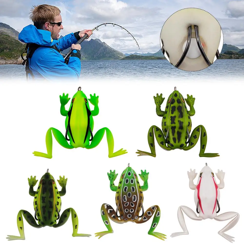 1pc Frog Shape Topwater Lure Silicone Thunder Fishing Soft Lure Bait 19g Bait Artificial Wobbler 6.5cm Fishing B9I6