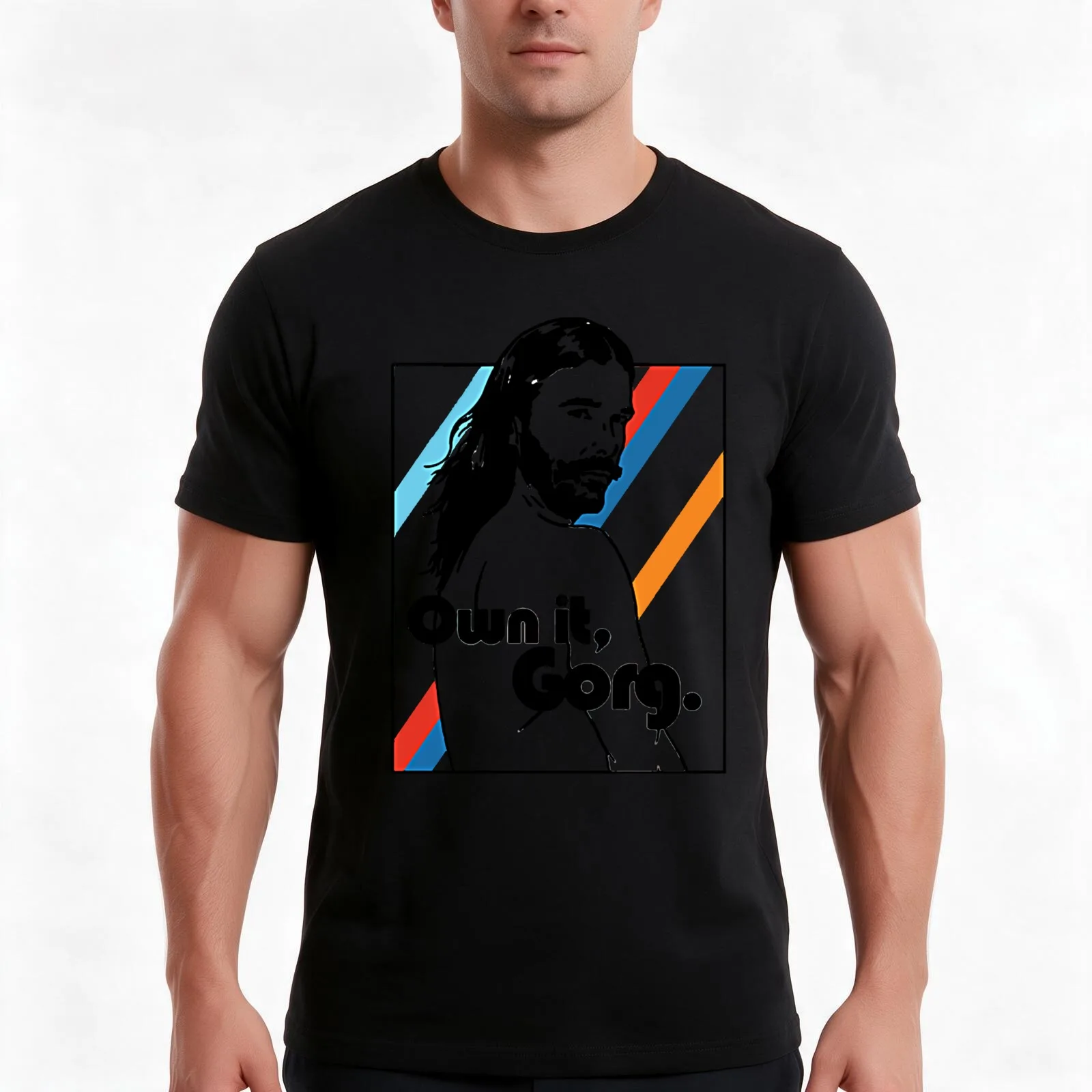 jonathan van ness T-Shirt, Summer Casual Cotton Tee, Oversized Streetwear Tops, Vintage Graphic Print, Loose Fit Short Sleeve