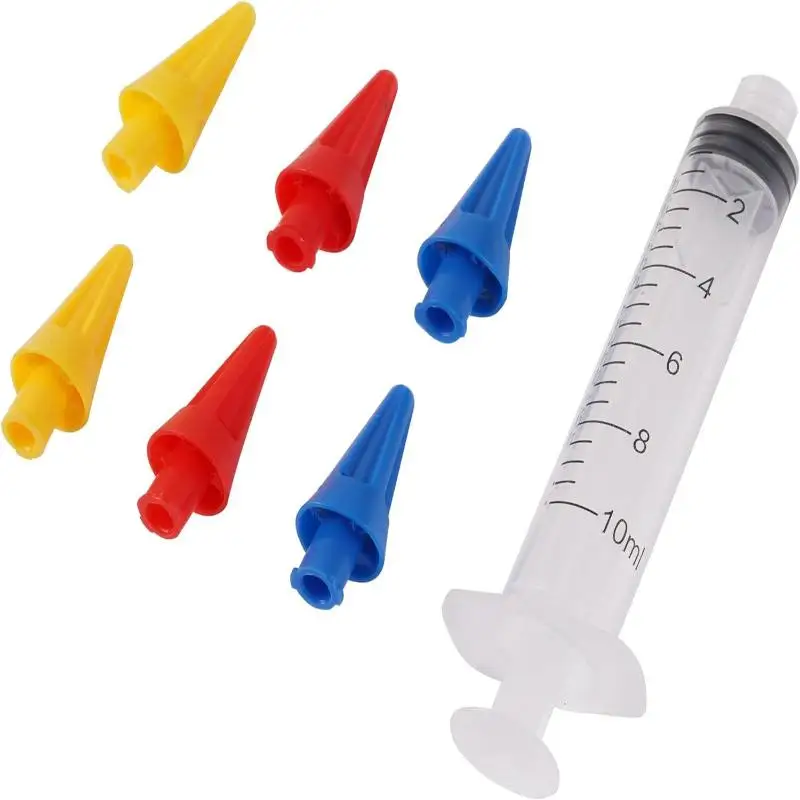 1set Ear Syringes for Removing Ear Wax Children Adult Water Irrigation Ear Cleaning Flusher Tool with Silicone Tip