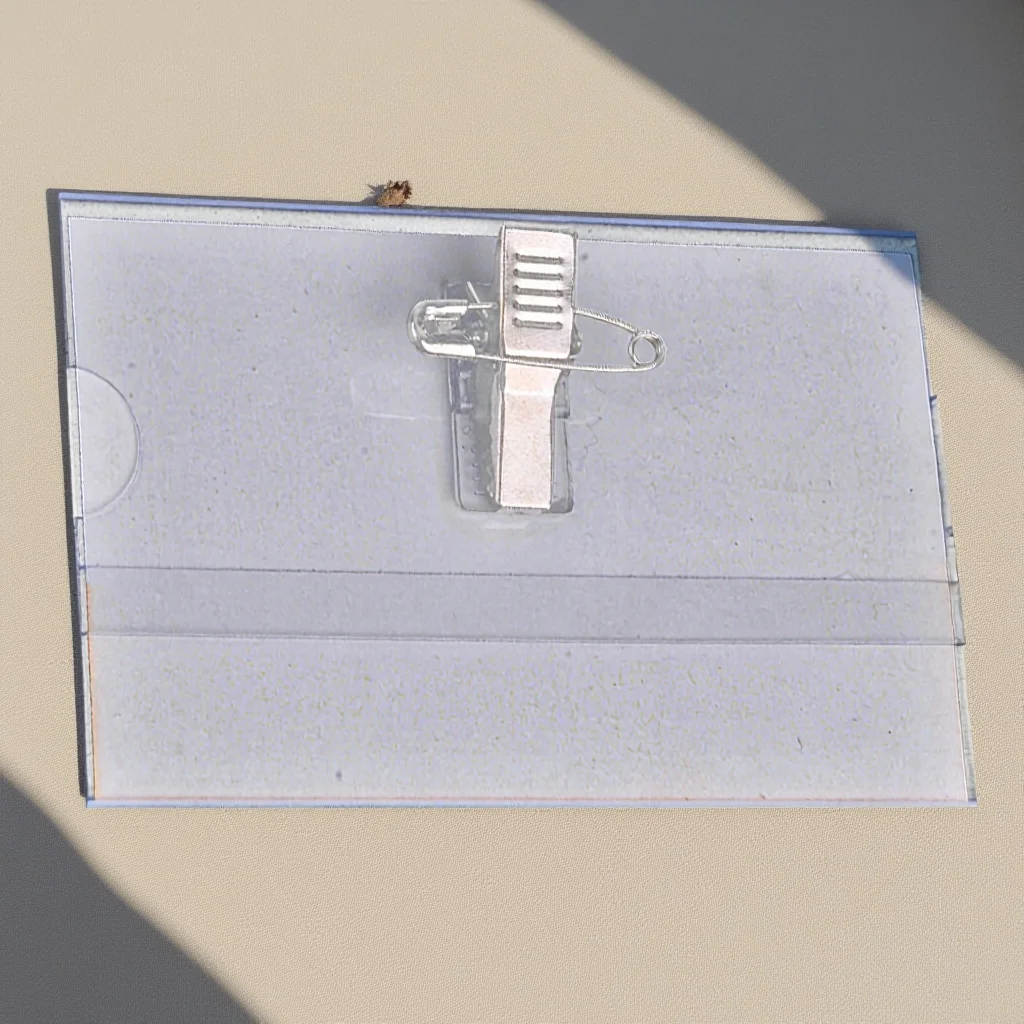 

50Pcs Badge Holder Name Tag Clips Portable Sturdy Id Badge Clip for Medical School Trade Show Name Tags with Clip