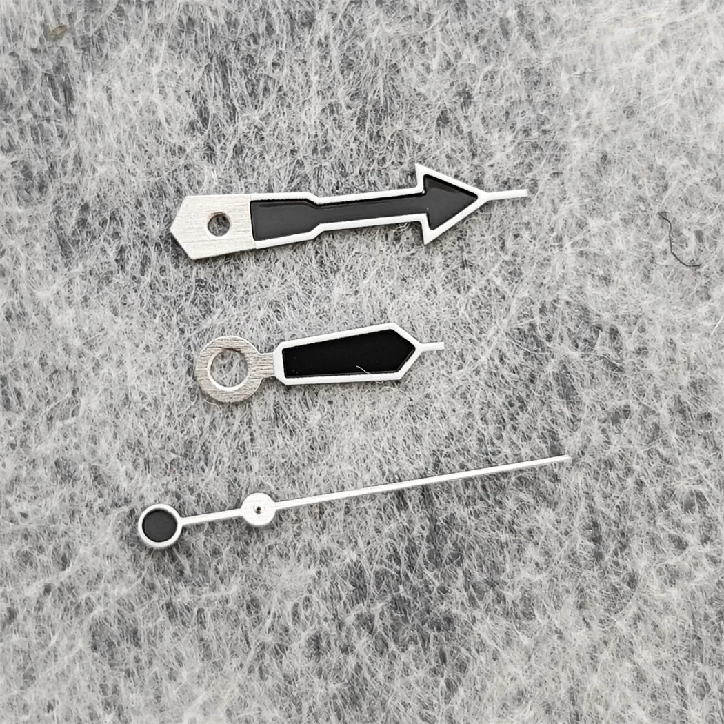 Modified Green Luminous Watch Hands Watch Accessories White Edge Black Needle for NH35/NH36/4R/S7 Movement