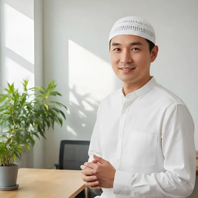Muslim Men Prayer Hats Summer Mesh Breathable Islamic Hat Clothing Mesh Worship Hat Kufi Knitted Cap Saudi Arab Men's Hat