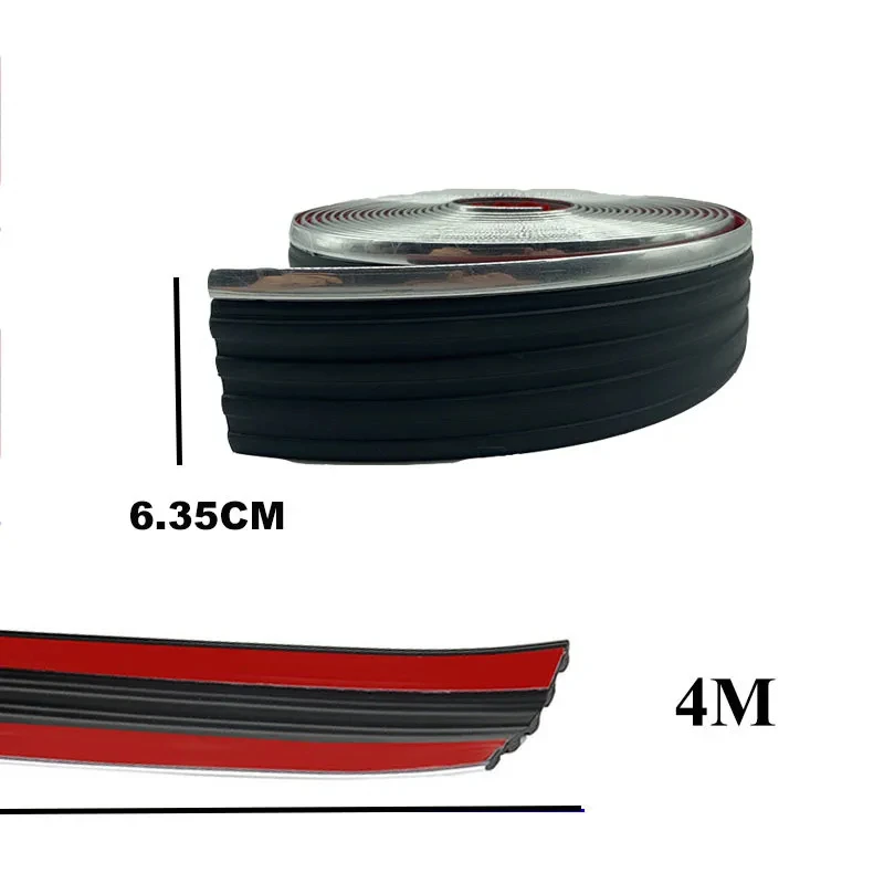 Uniwersalny 1M/2M/3M/4M Listwa ozdobna boczna nadwozia samochodu Zewnętrzny ochraniacz lusterka wstecznego Zderzak Antykolizyjny pasek dekoracyjny