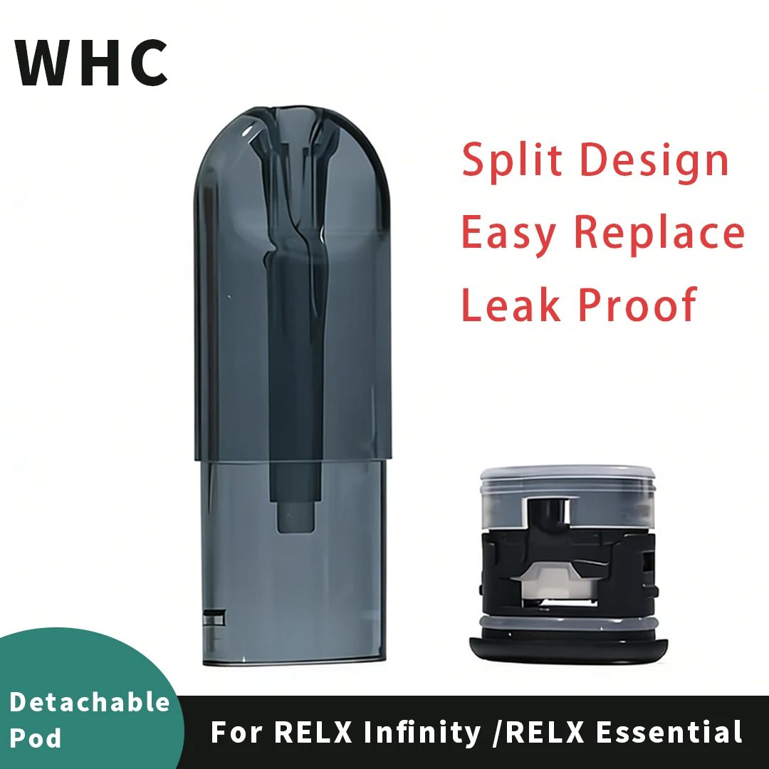 

5PCS Replacement Split Pod Cartridges 2.5ml Empty Ceramic Coil for RELX Infinity Essential Phantom V4 4 5 6 Series