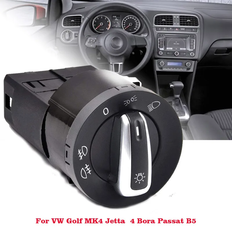 Car Styling Chrome Headlight Switch 3BD 941 531 For V W Golf Jet ta Bora Mk4 Passat B5 B5.5 Polo 9N 9N3 Lupo New Beetle T5