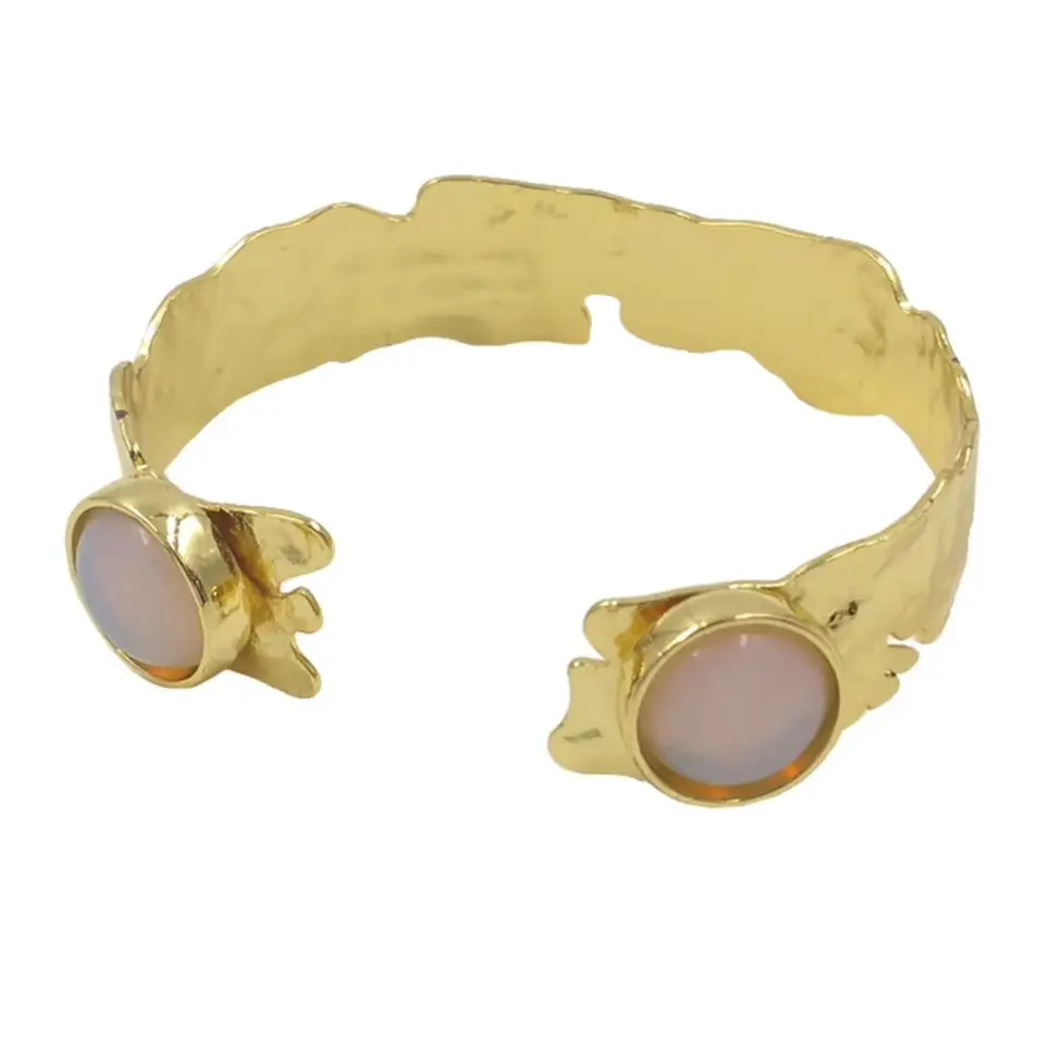 

WT-B631 WKT 2023 High-Grade Hot Style Gemstone Women Bangle Gold-Plate Birthday Party Accessories Trend Jewelry Gift