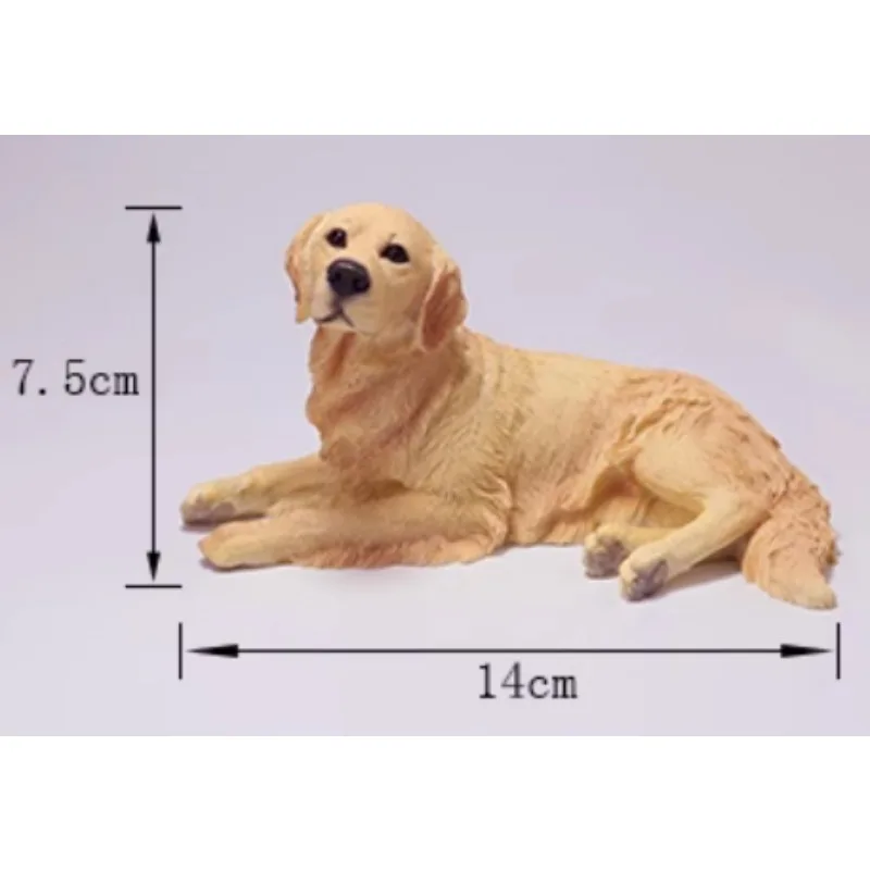 

1/6 Scale Golden Retriever Dog Prone Position Simulation Animal Model for 12Inch Solider Action Toy Figures Scene Accessories