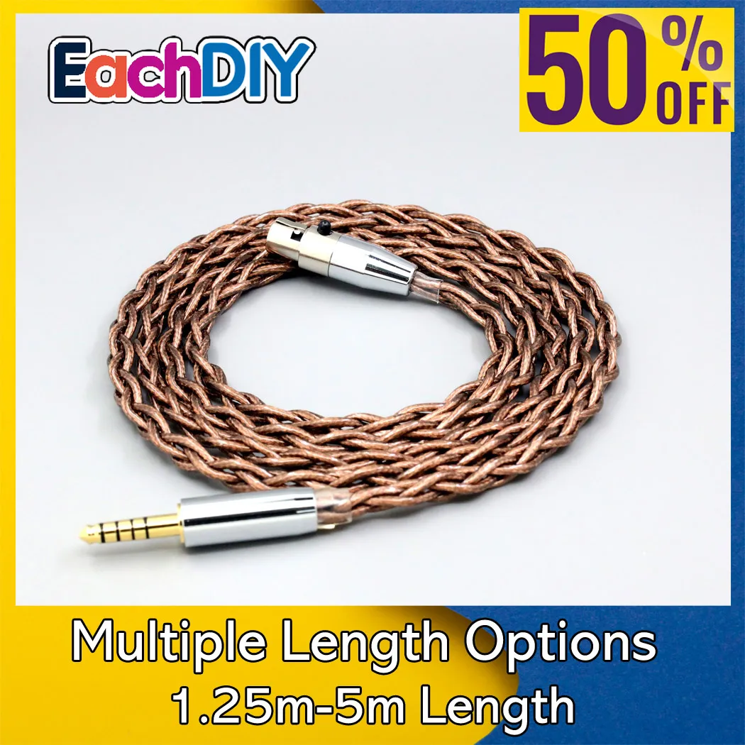 

99% 24k Gold 7n Pure Silver Earphone Cable For AKG K371BT Beyerdynamic DT177x GO Pioneer HDJ-X10 Sennheiser HD490 Pro 8557