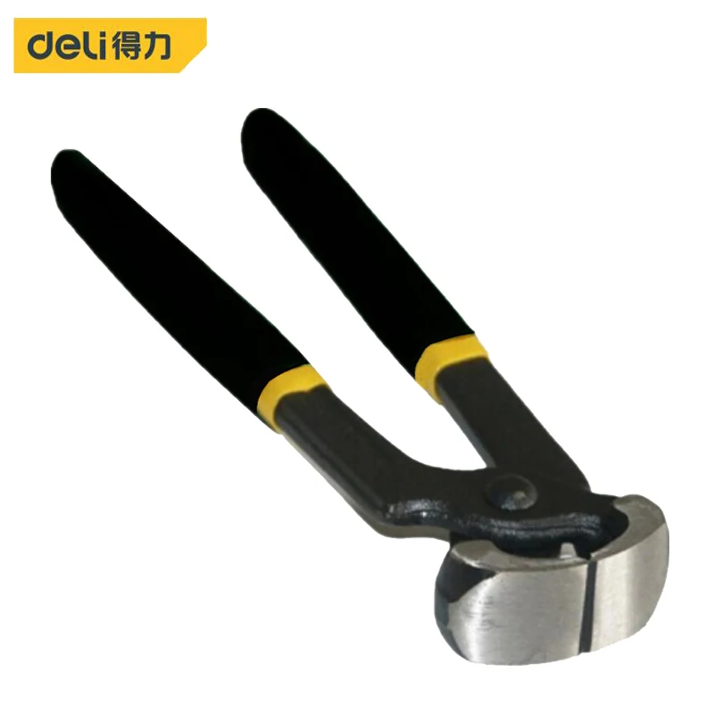 

deli Flat Mouth Cattle Horse Hoof Clippers Farrier Non-slip Grips Tower Pincers Pliers Nippers Snips Nail Puller Tool Alicates