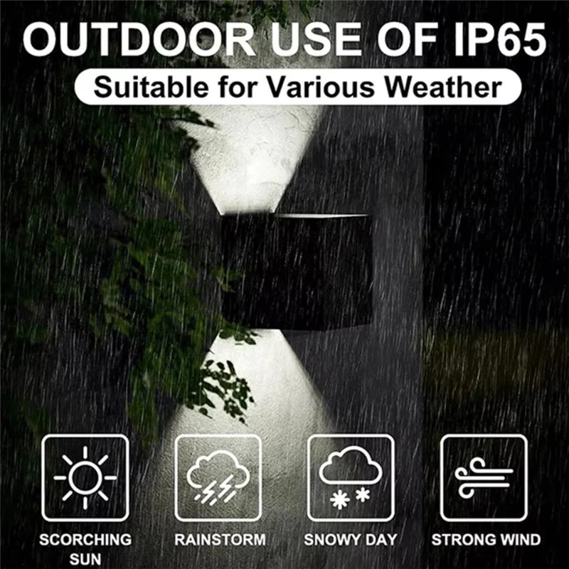 

M12K-IP65 Waterproof Led Wall Lamp 12W Outdoor Indoor AC 90-260V Lighting For Porch For Garden Living Room Decoration