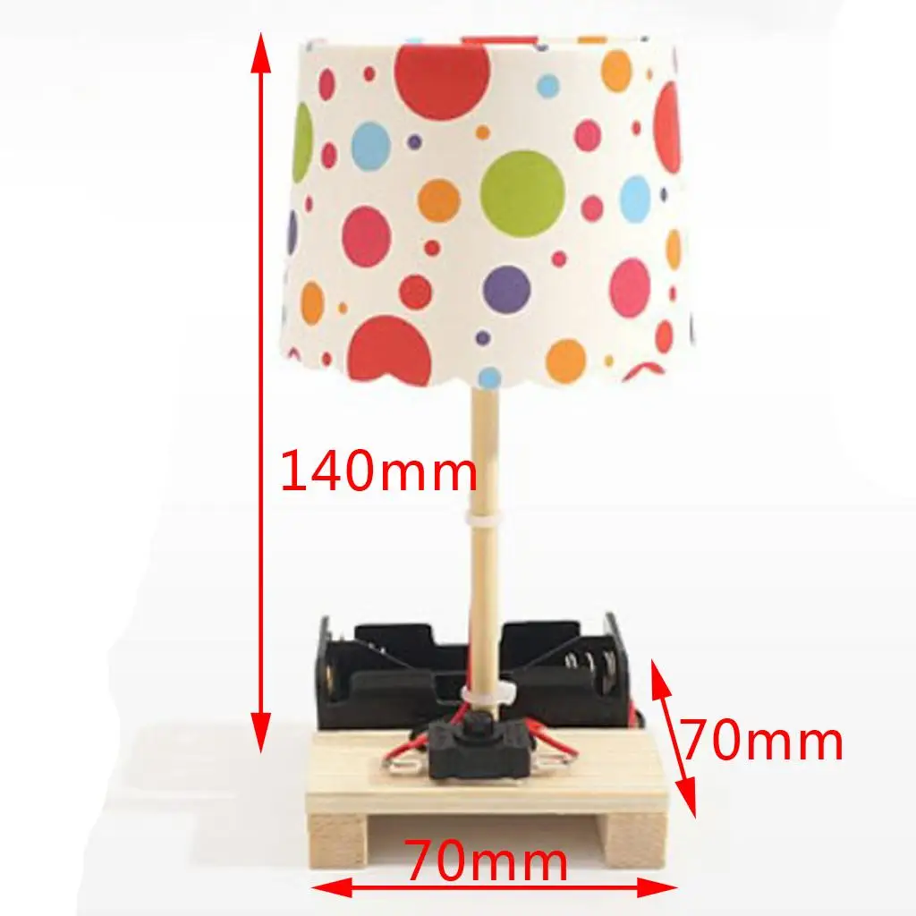 DIY Mini Desk Lamp Kids Practicability Physics Experiment, Physics Assemble Kit