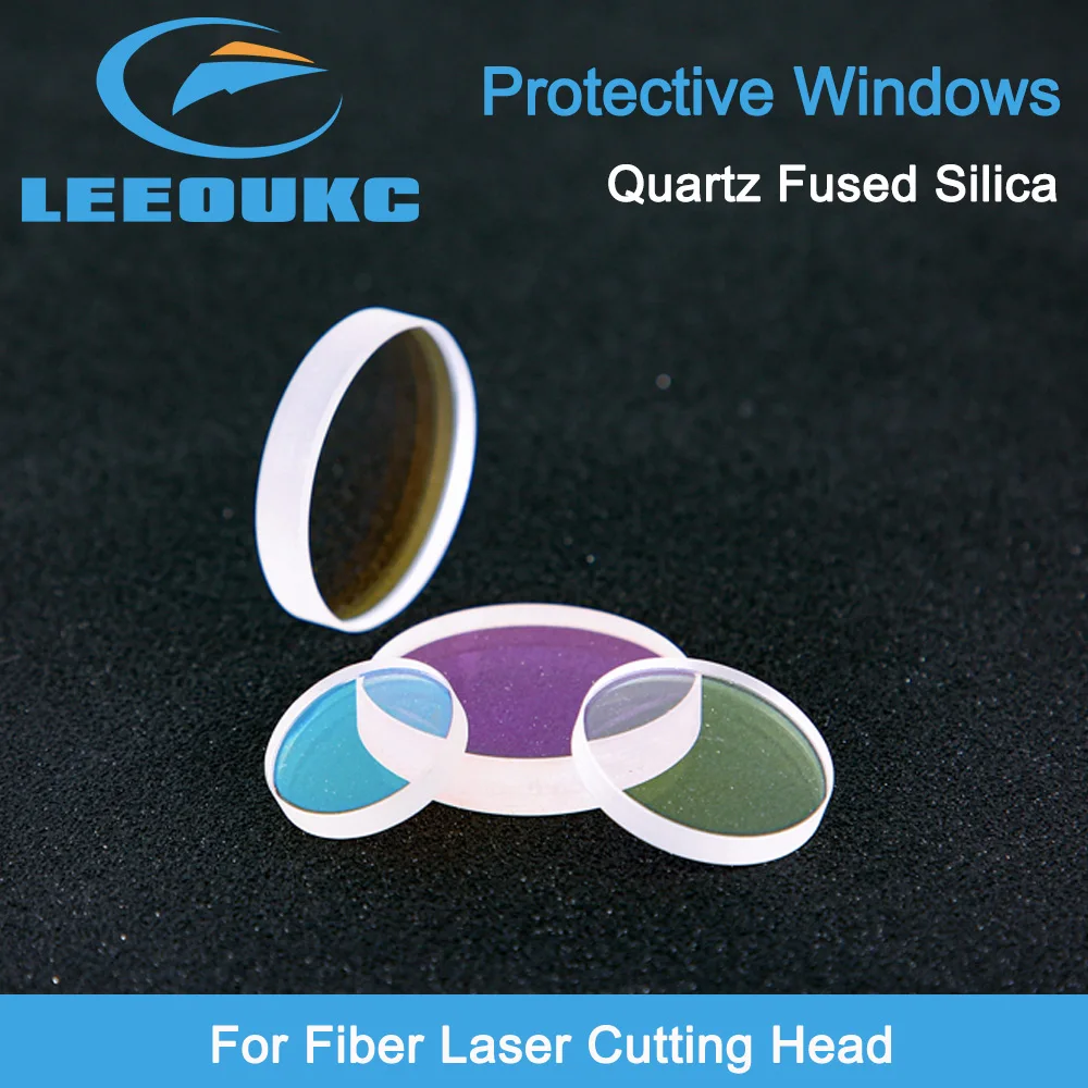Imagem -02 - Lente de Proteção a Laser de Vidro 10 Pcs Janelas Protetoras Fused Silica Dia18 20 22.35 24.9 25.4 26.5 27.9 28 para Raytools Wsx by