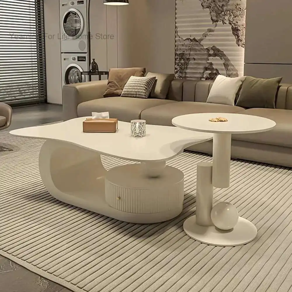 

Classic Nordic Coffee Table Cute Modern Organize Storage Coffee Table Drawers Living Room Table Basse Pour Salon Furniture