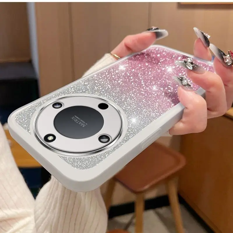 For Huawei Honor X9b X9C x8c X7C power Magic 6 7 Pro 400 Lite pro Case Glitter Shockproof Silicone Bumper Cover Case Honor X9c