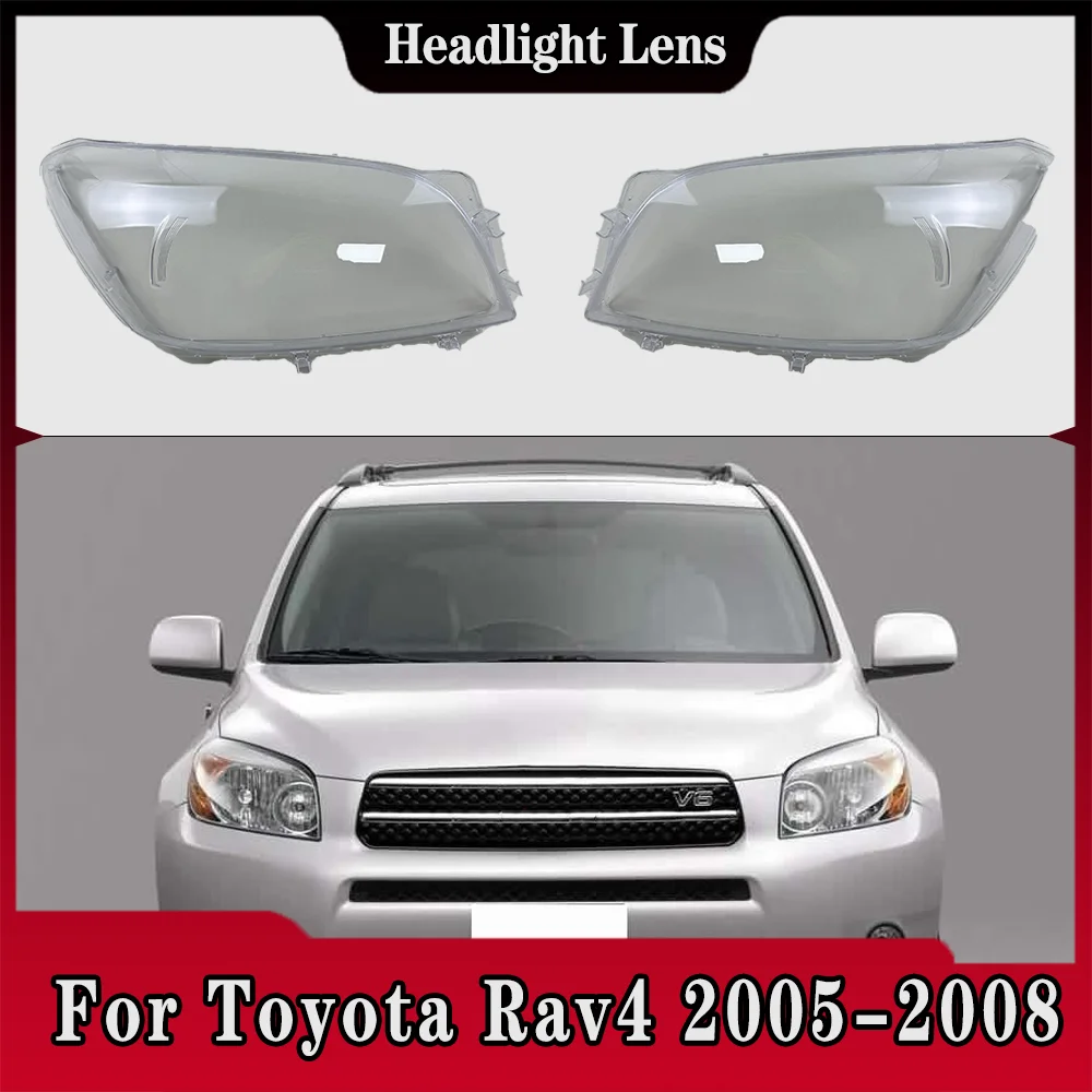 

For Toyota Rav4 2005 2006 2007 2008 Front Headlamp Cover Headlight Shell Lampshade Plexiglass Replace Original Lens