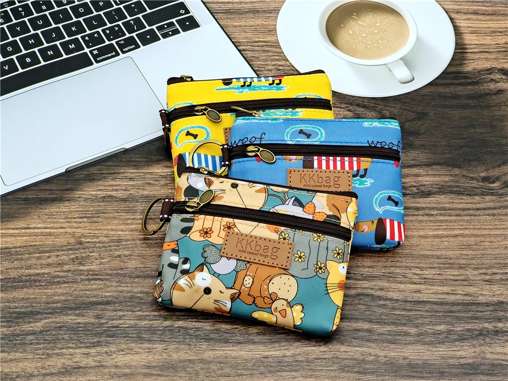 Polyester Wasserdichte Damen Münztasche Damen Organizer Brieftasche Weibliche Telefon Geldbörse Geldbeutel Clutch Handtasche Carteira für Mädchen – Detail 12