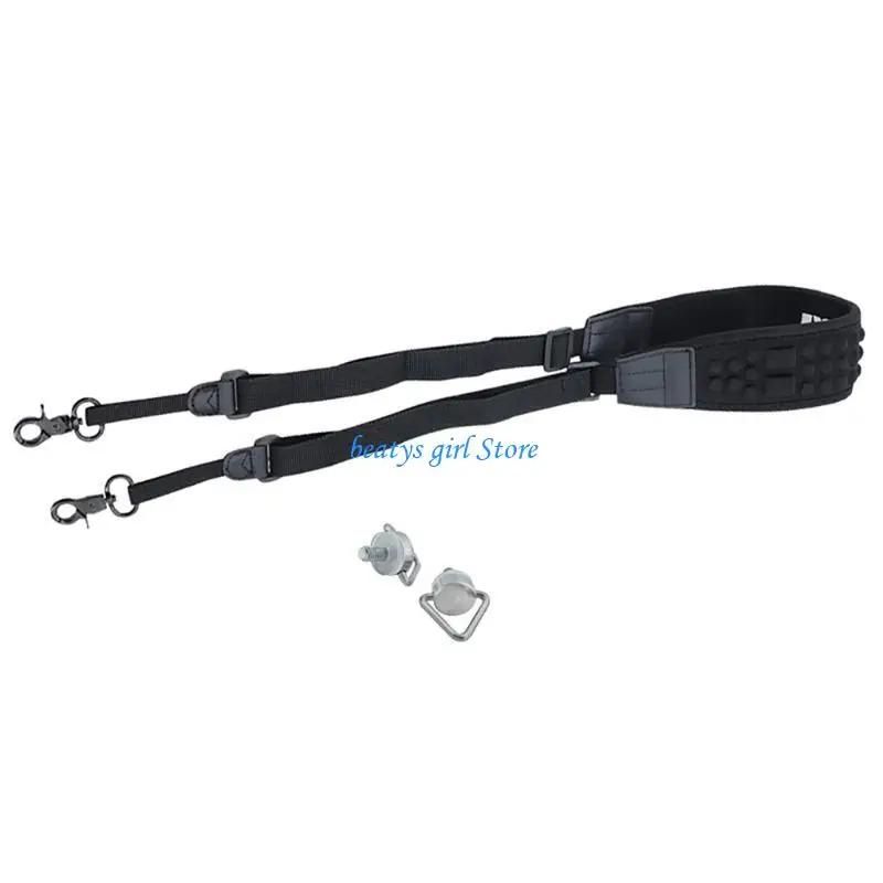 

C7AB Foldable Halters Neck Strap Decompression Lanyard Adjustable for RC/RC2/RC