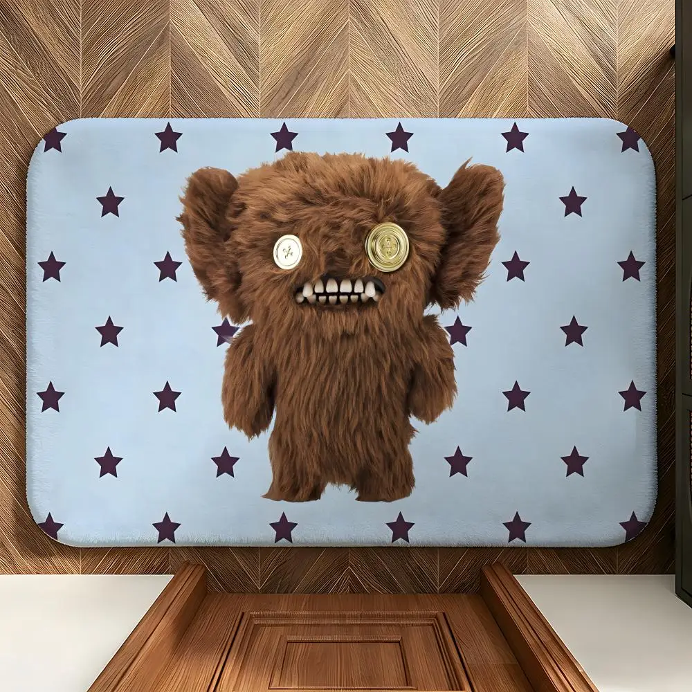 Toy F-Fuggler Bodenmatte, weicher Flanell-Eingangsbereich-Fußteppich, rutschfest, saugfähig, für Badezimmer und Schlafzimmer – Detail 12