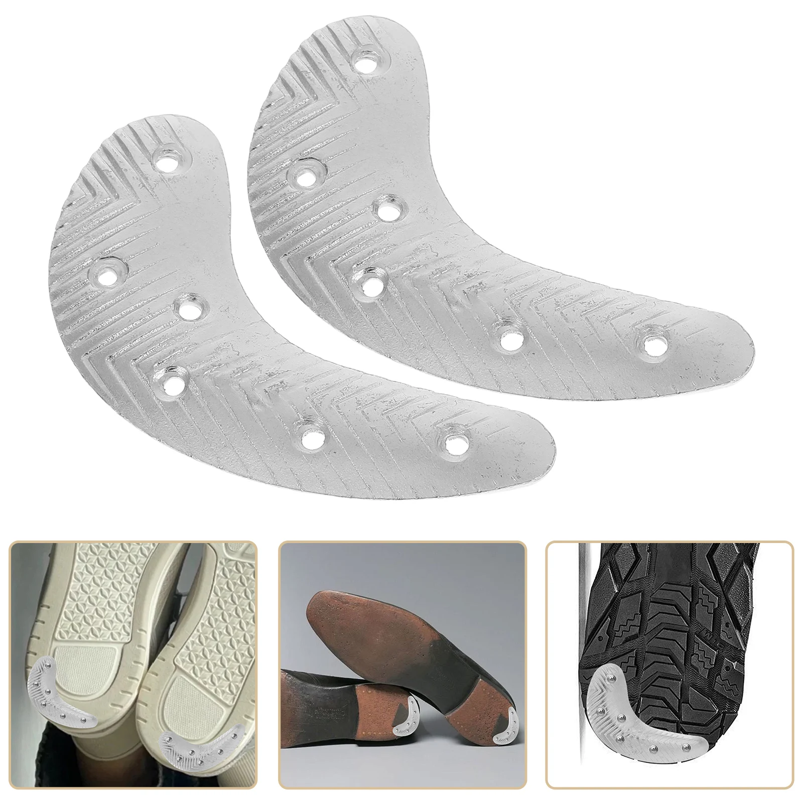 

Metal Shoe Sole Guards Boot Pads Durable Boot Taps For Tap Shoes Heel Repair Pad Shoe Taps Iron Sole Heel Repair