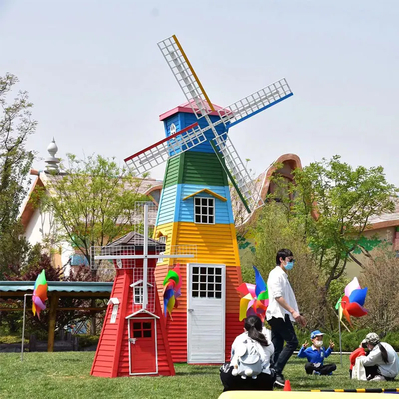 

Direct Sales Manufacturer Large Outdoor Anticorrosive Dutch Landscape Windmill Scenic Park Farm Decoration Amusement Equipment