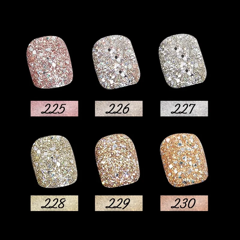 1pot schillernde nagel glitter paille tte 3d nail art pulver flocken konfetti paille tte bronzing funkelnden diamant nagel glitter pulver