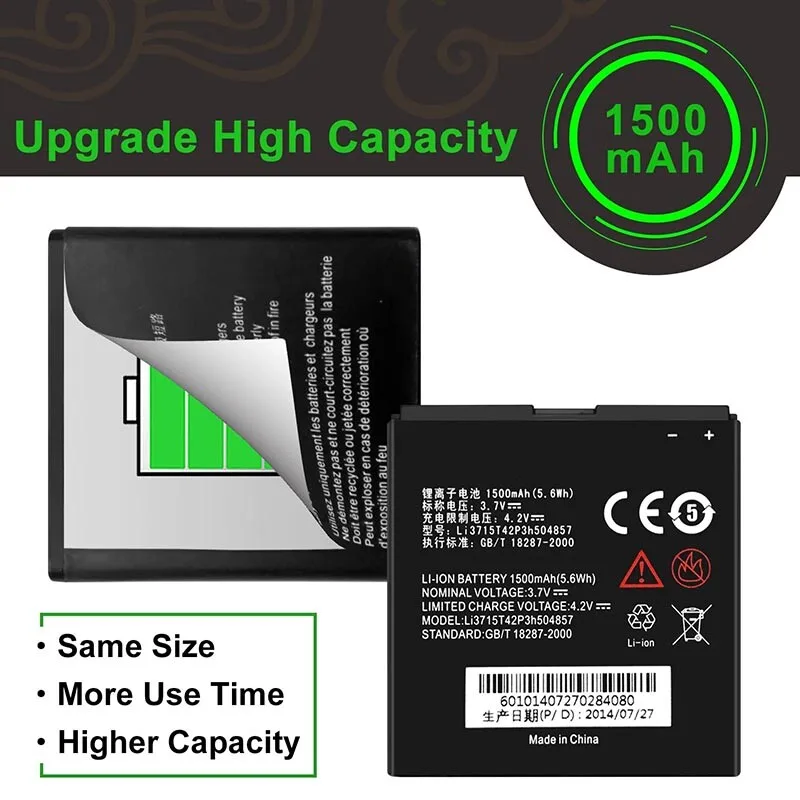 AT&T لبطارية بديلة ZTE Avail 2 Z992 Li3715T42P3h504857 #3