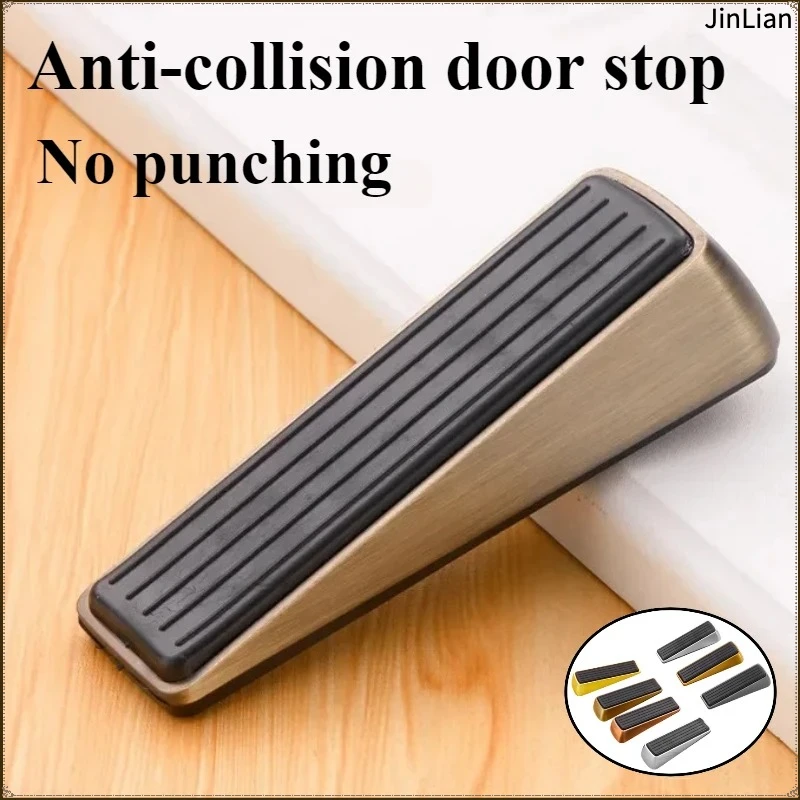 Punch Free Anti-collision Door Stop Movable Stopper Rubber Windproof and Anti Pinch Heavy Non Slip Soft Limiter