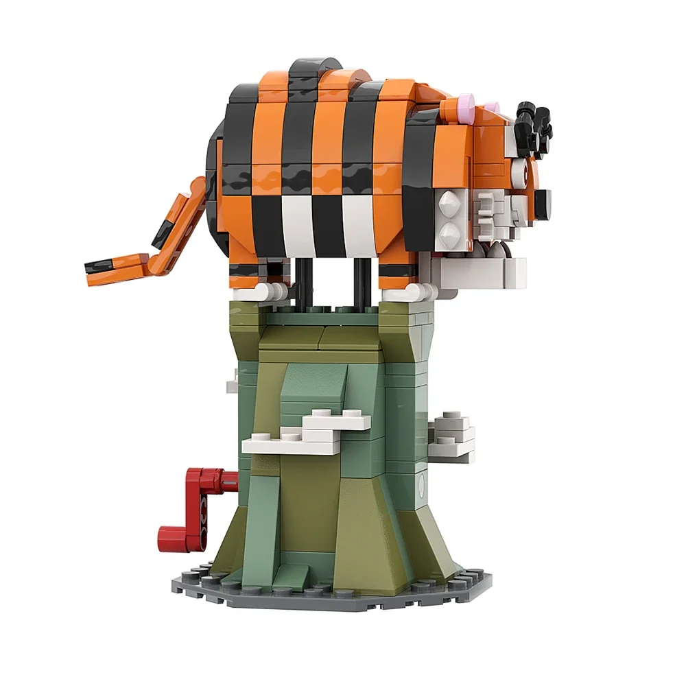 Gobricks MOC ความคิดสร้างสรรค์ไอเดีย Tiger Roar Building Block ชุดสัตว์ Overlord Tiger รุ่นการศึกษาอิฐของเล่นสําหรับของขวัญเด็ก