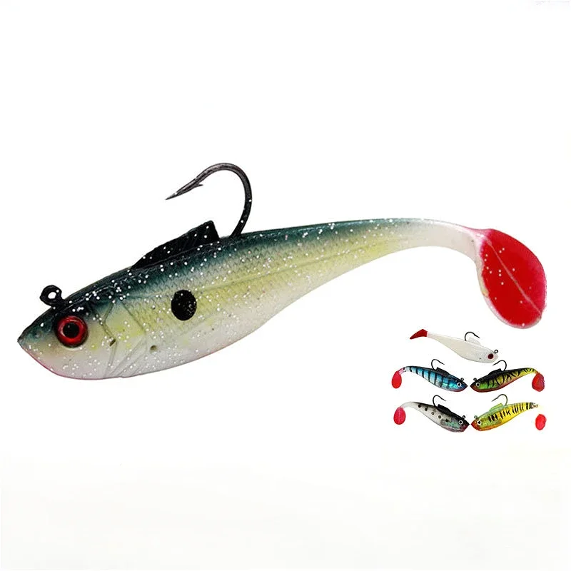 

1pcs 3g/5cm 10g/8.5cm 26g/11.5cm T-tail Bait Fishing Accessories Simulation Fishing Lure Pesca Sinking Biomimetic Bait Perch