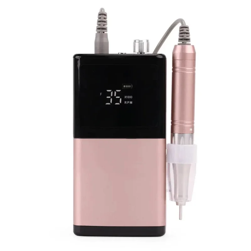 Professional Nail Salon Use 65W DIY Nail Aluminum Shell Coreless Rechargeable Nail Drill