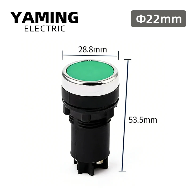 10pcs 22mm Momentary Electrical Push Button Switch Green/Red 1NO 1NC 3 Pins Screws Terminals LA39J-11B