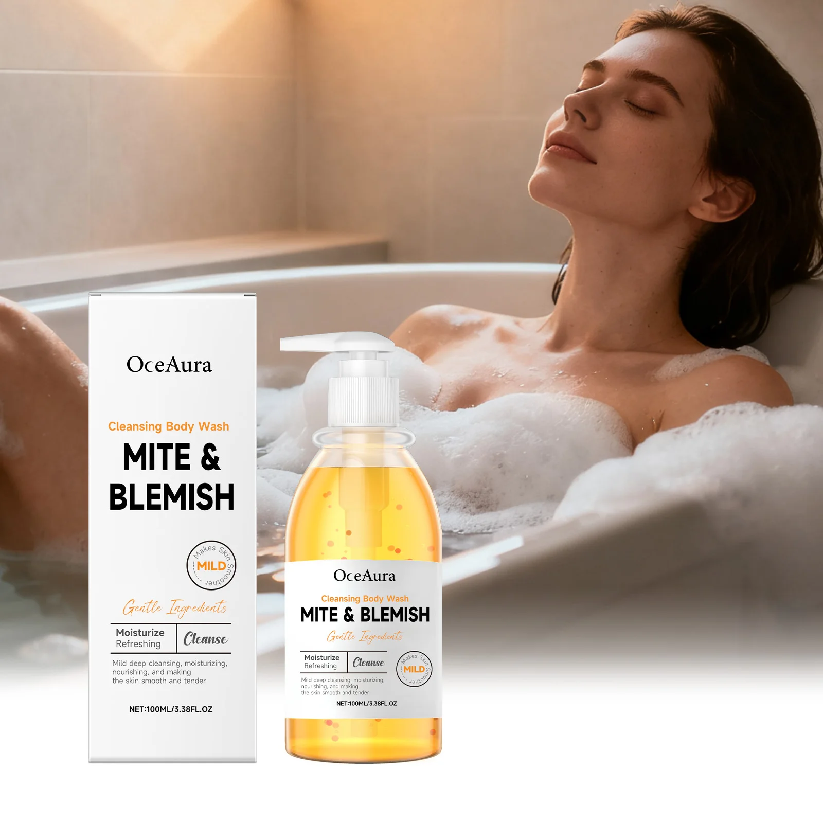 

Salicylic Acid Exfoliating Shower Gel Clean Dirt Unclog Pores Smooth Skin Improve Roughness Deep Moisturize Rich Foam Body Wash